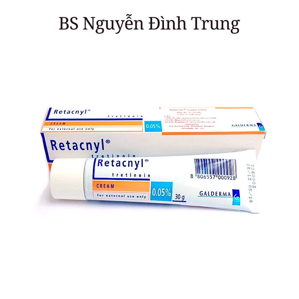 Kem Giảm Mụn, Chống Lão Hóa Da Retacnyl Tretinoin Cream  30g - BS Nguyễn Đình Trung