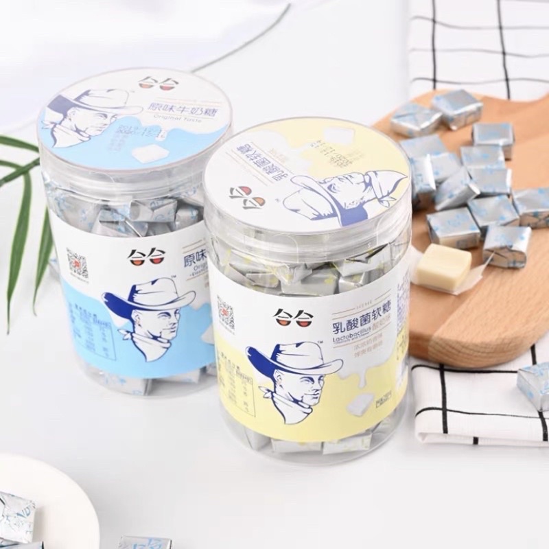 Lọ 288g Kẹo Sữa Chua Ông Già Đài Loan