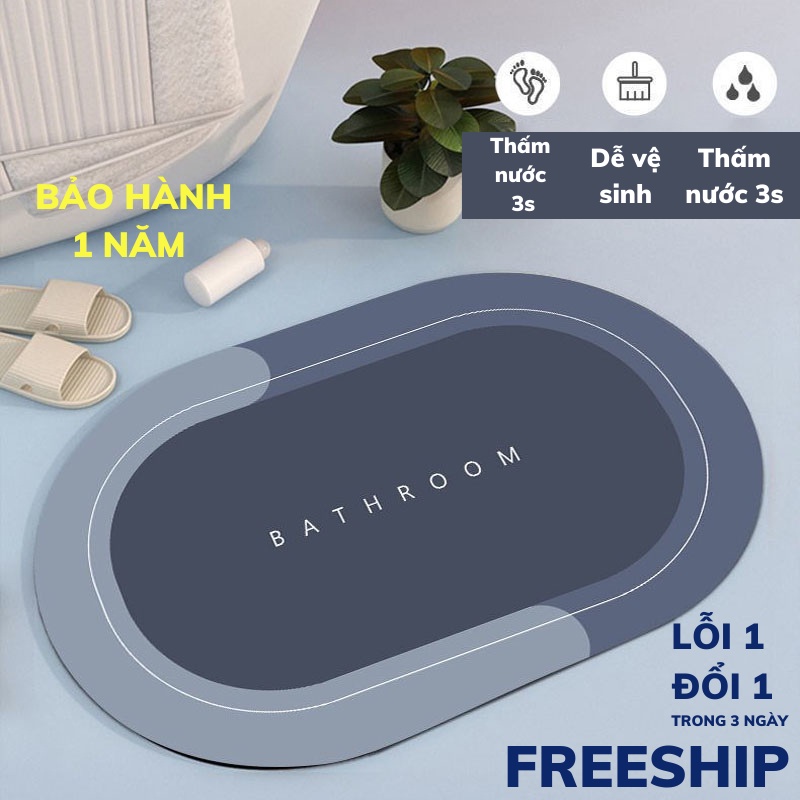 Thảm Lau Chân Thảm Chùi Chân Siêu Thấm Chống Trơn Trượt 4 Lớp Hút Nước Cao Cấp Sun. - Gia Dụng Thông Minh