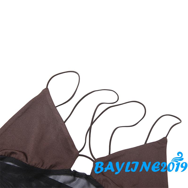 Áo ngắn không tay màu trơn thiết kế dây chéo thời trang cho nữ