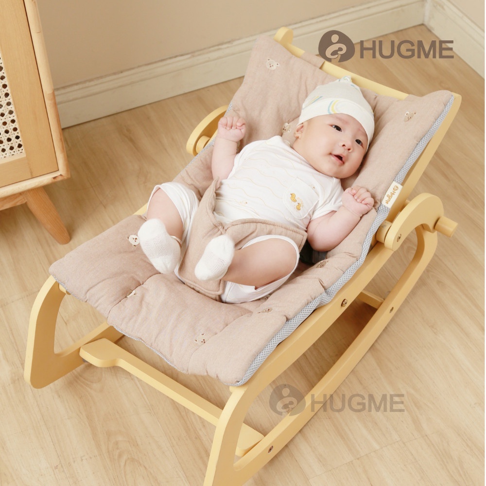 Ghế bập bênh thư giãn chân gỗ đa năng ROCKING CHAIR Plus II cho bé mẫu mới 2022 | Ghế bập bênh cho bé
