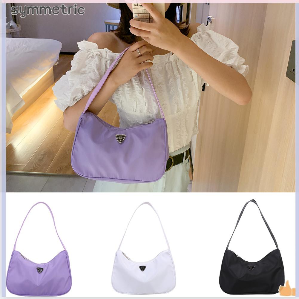 Túi xách kẹp nách bằng nylon thời trang đơn giản hàng ngày/du lịch dành cho nữ | BigBuy360 - bigbuy360.vn