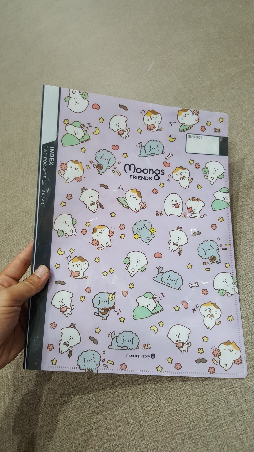 Bìa 2 Túi Design (Tím) - Morning Glory 79645 - Morning Glory