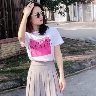 Áo thun nữ STRA màu hồng xuất phông cotton cao cấp