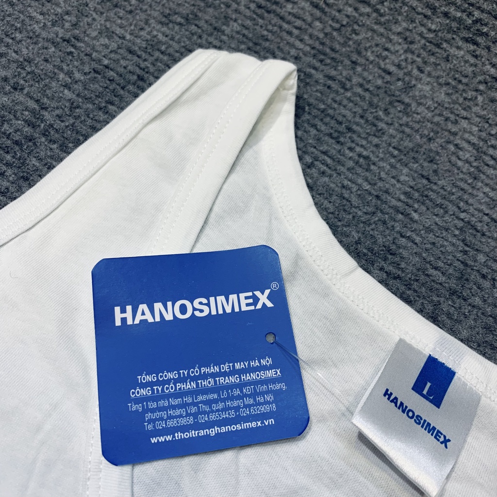 Áo ba lỗ nam, áo may ô nam hanosimez hàng công ty, cotton 100% mềm thoáng
