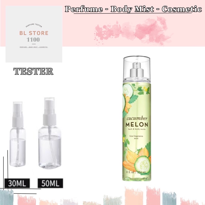 [BL] Xịt thơm  toàn thân Bath and Body Works Cucumber MeLon ( Mẫu dùng thử 10ml/30ml/50ml)