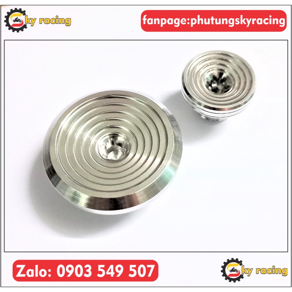 Ốc mâm lửa INOX 304 kiểu thái gắn cho dòng Honda và Yamaha