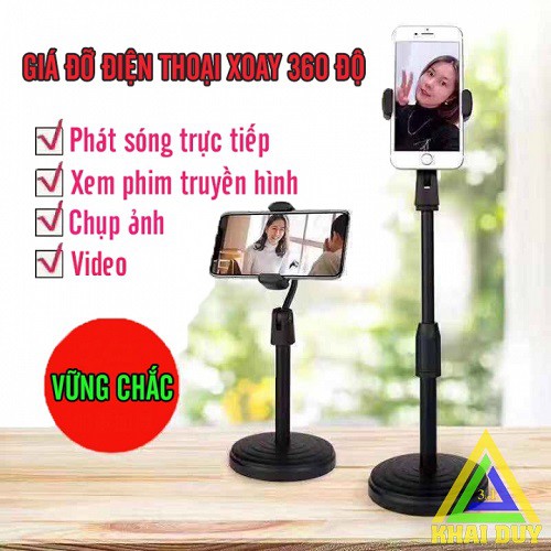 [Hàng Loại 1] Giá Đỡ Điện Thoại livestream xem video Ổn Định Xoay 360 Độ dùng để Quay Phim Ghi Hình Đa Dụng