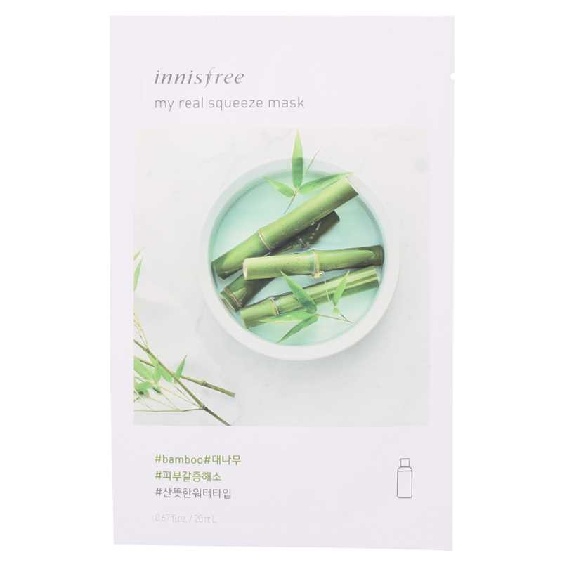 Mặt nạ giấy inisfree My Real Squeeze mask cấp ẩm dưỡg trắng da