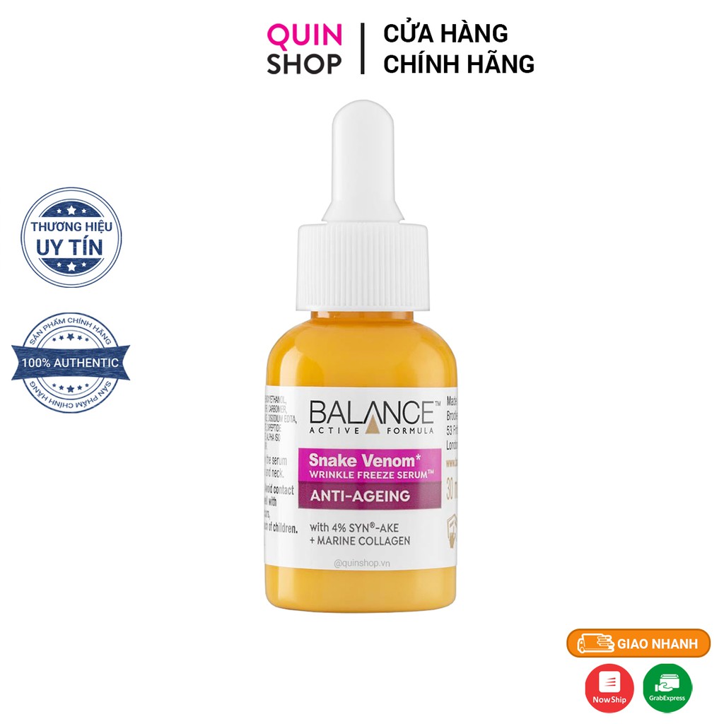 Tinh Chất Nọc Rắn Chống Lão Hóa Balance Snake Venom Wrinkle-Freeze Serum