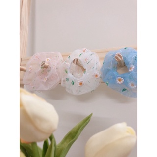 Dây buộc tóc nữ - srunchies daisy - mì collection
