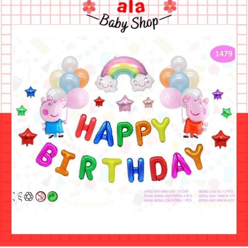 Set trang trí sinh nhật cho bé (ALA: 24)