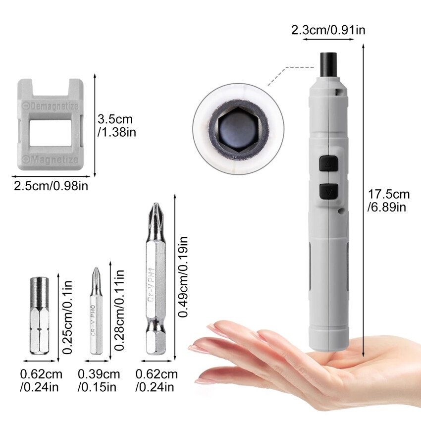 Máy vặn vít cầm tay mini dùng pin sạc sửa máy tính laptop