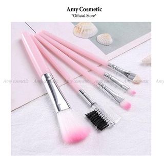 Bộ Cọ Trang Điểm 5 Cây Hồng