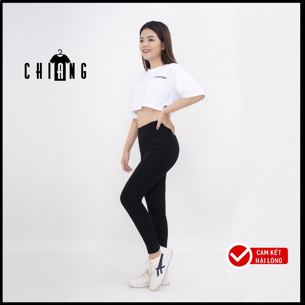 Quần Legging Nâng Mông CHIANG Vải Coton Co giãn, mềm mịn, thoáng mát cao cấp C09 | BigBuy360 - bigbuy360.vn