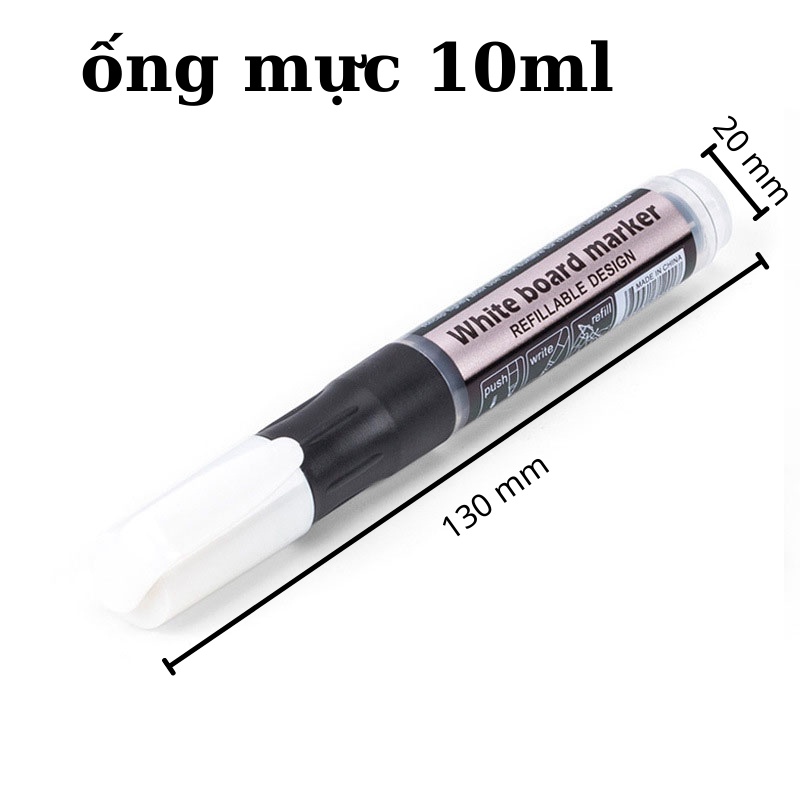 Bút Viết Bảng Trắng Nhấn Có Ống Thêm Mực Bút Lông Viết Bảng Trắng VTL SHOP