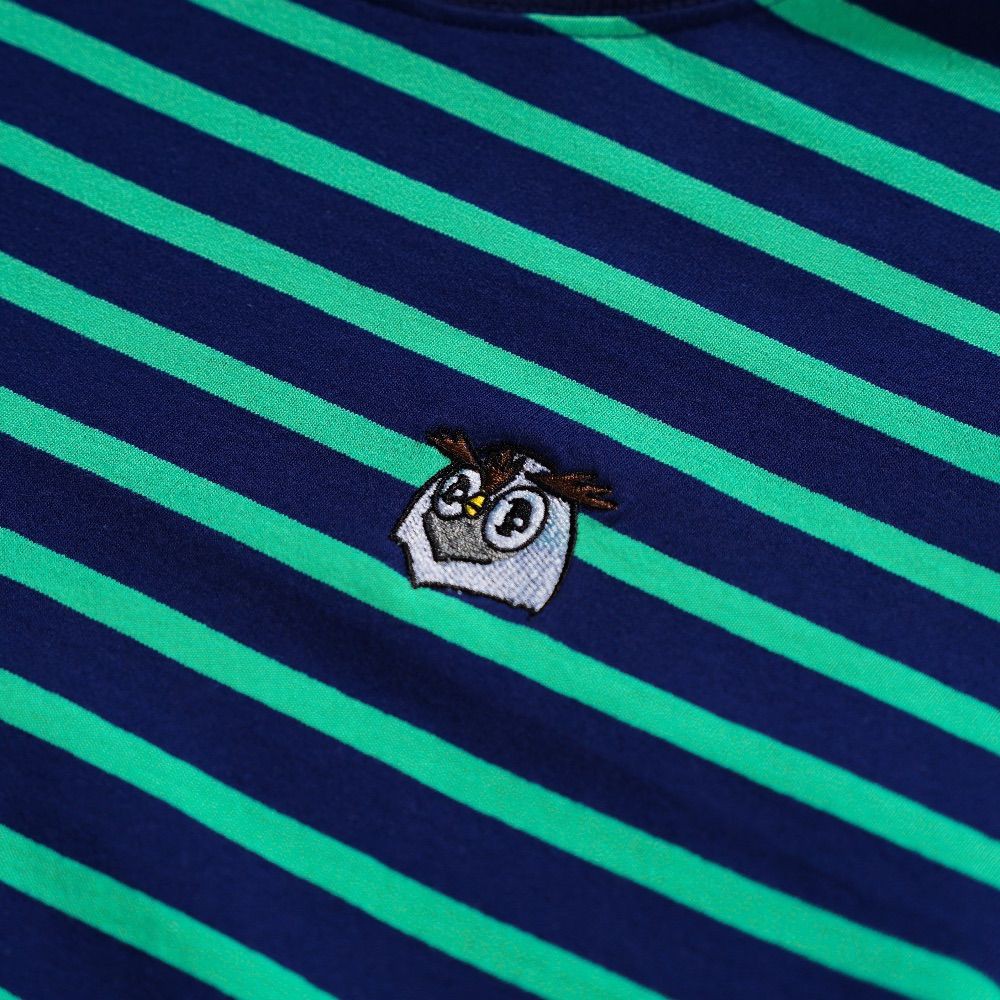 OWL BRAND® Striped Long-sleeve Tee -  Áo Thun Sọc Tay Dài Màu Xanh - OWL310121 | BigBuy360 - bigbuy360.vn