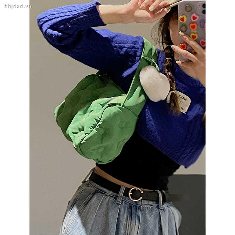 Túi xách cotton hình vuông thời trang mùa thu mới 2021