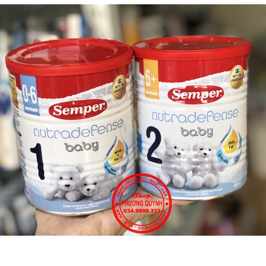 [Date 2023] Sữa Semper Nga số 1,2 lon 400gr