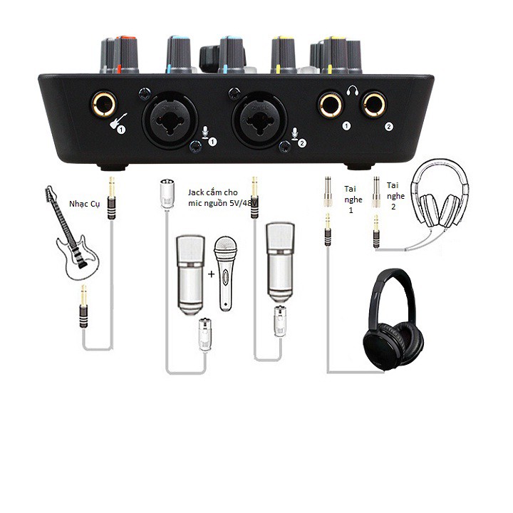 Sound Card Hát Karaoke Live Stream Icon Upod Pro cao cấp