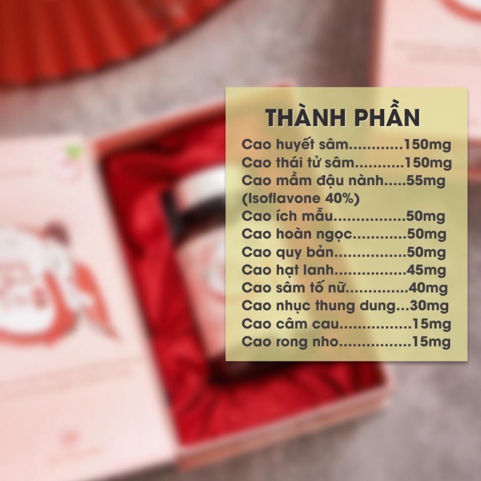 Viên Uống Nội Tiết Tố Nữ Dung Nhan Tố Nữ ST TY05 Cải Thiện Sức Khỏe hộp 30 viên