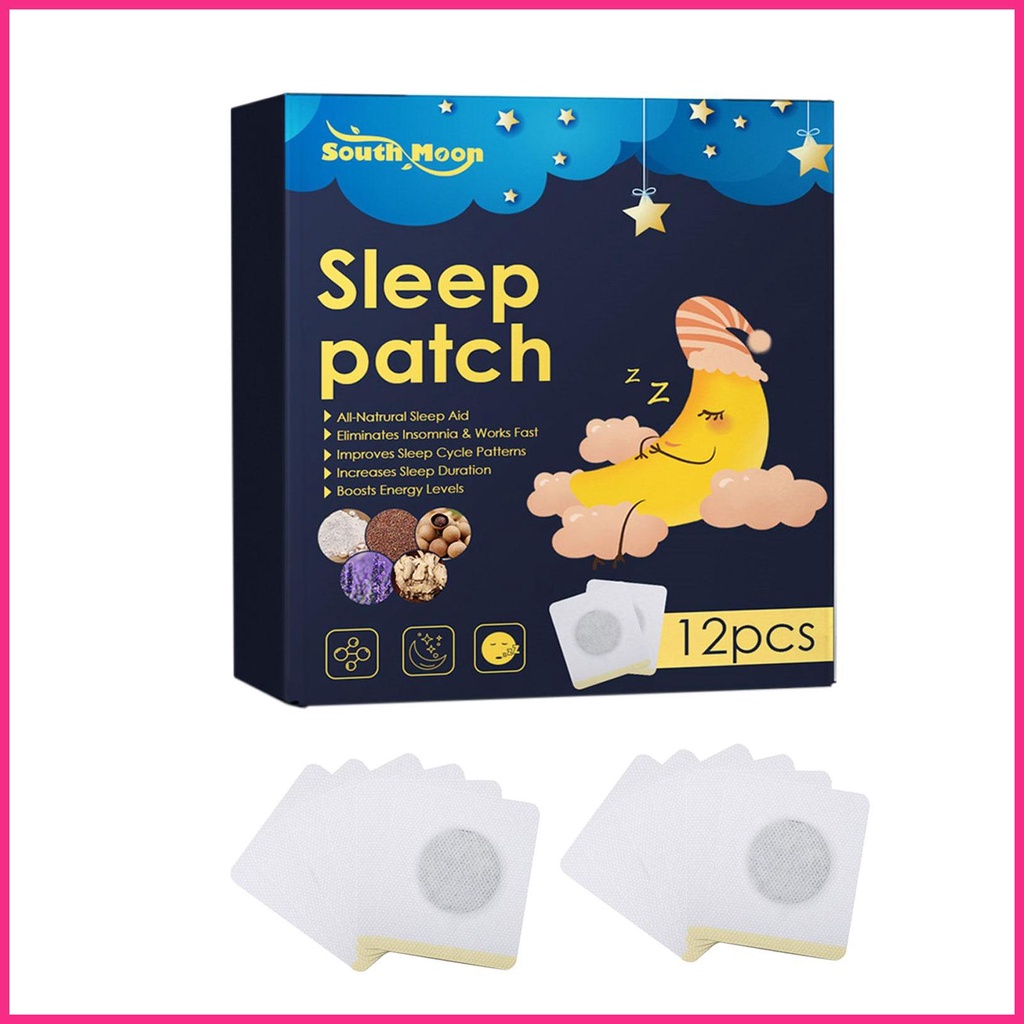 Bộ 12 Miếng Dán Thảo Dược Hỗ Trợ Giấc Ngủ Ngon Dành Cho Người Lớn