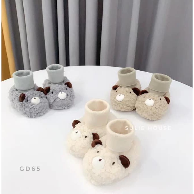 Tổng hợp Giày tất cổ cao lót lông cừu cao cấp cho bé