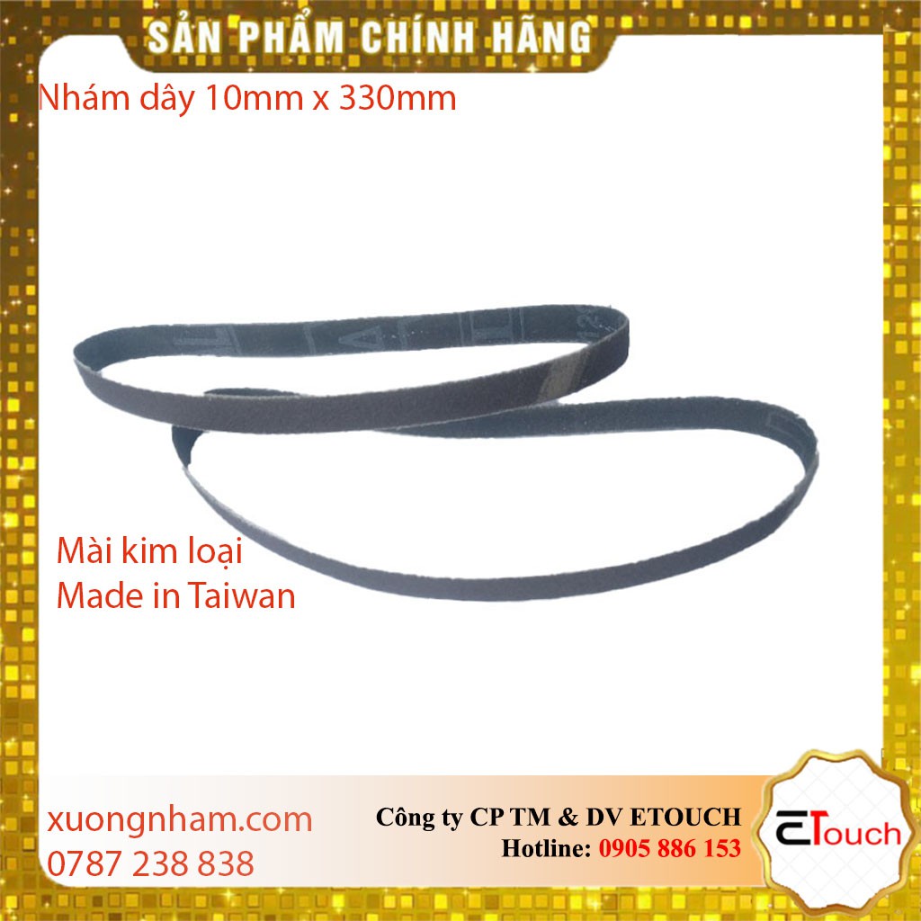 Nhám vòng 10mmx330mm, đai nhám vòng, giáp dây mài kim loại 10mm x 330mm vải x632 Đài Loan