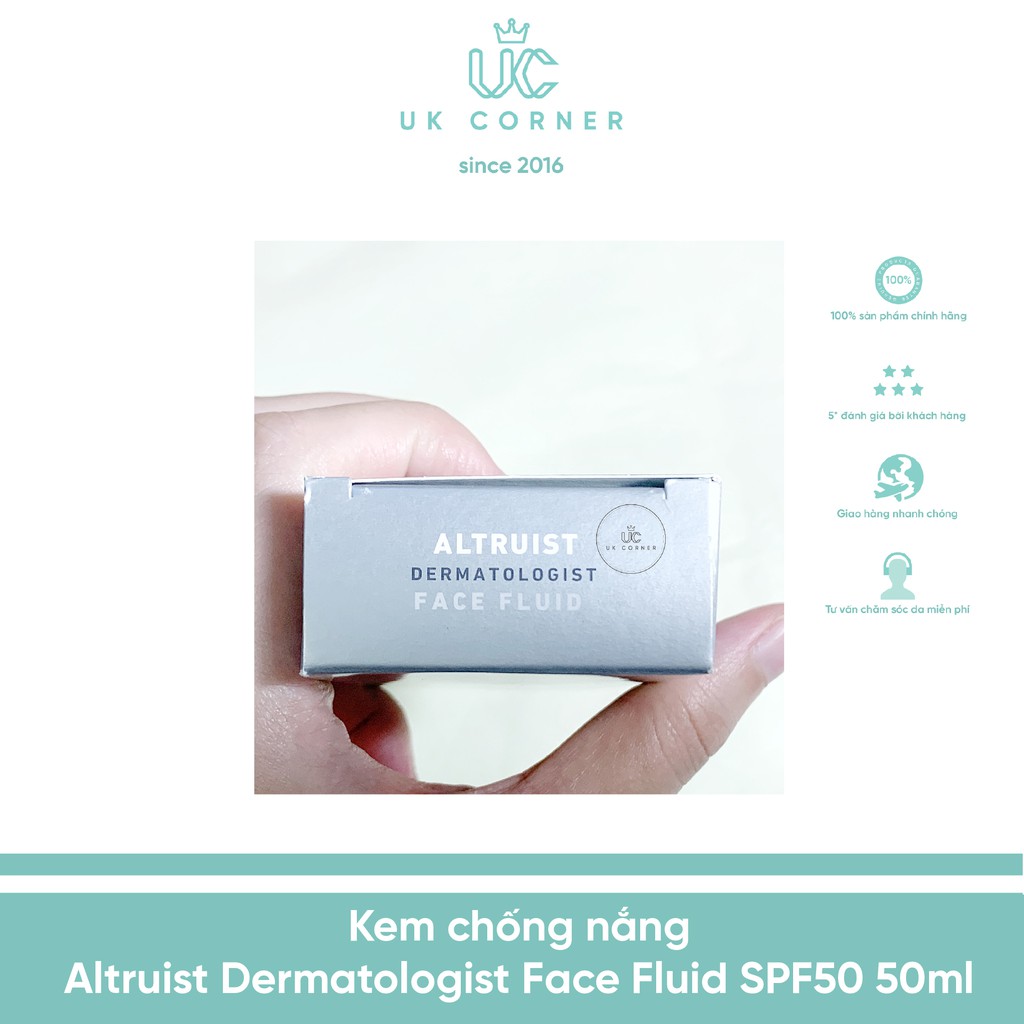 Sữa chống nắng Altruist Dermatologist Face Fluid SPF50 50ml