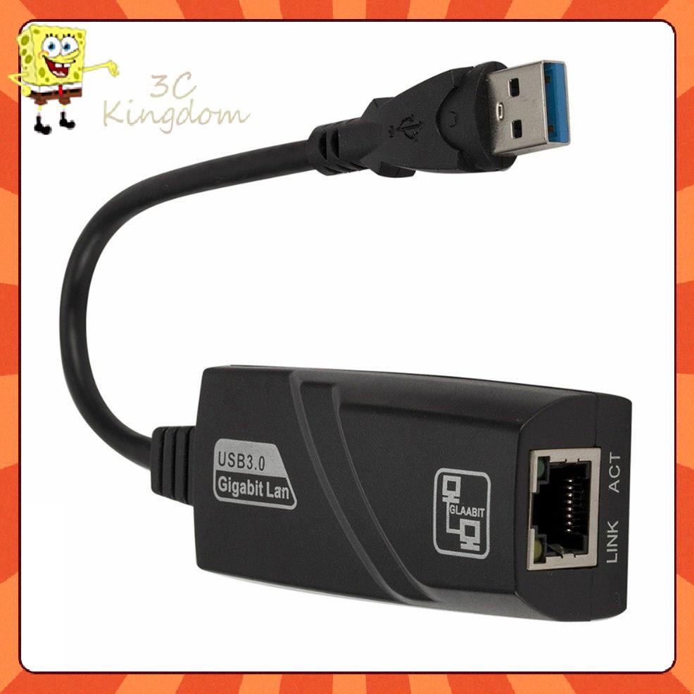 1 Bộ Dây Cáp Usb 3.0 To Gigabit Ethernet RJ45 LAN (10 / 100 / 1000) Mbps Thẻ Mạng Ethernet Bằng Nhựa Cho PC RJ45 LAN (10 / 100 / 1000) Mbps | BigBuy360 - bigbuy360.vn
