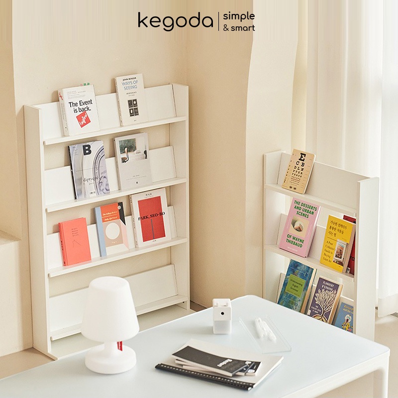 Kệ Gỗ 4 Tầng Để Sách, Tạp Chí Rộng 80cm Thương Hiệu KEGODA