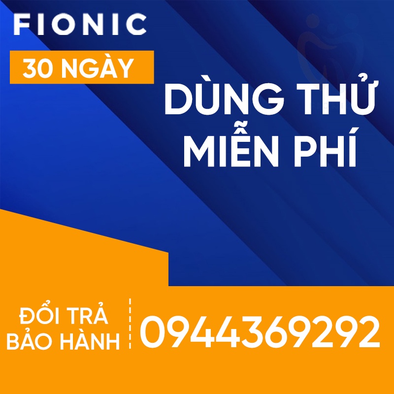 Bàn Chải Đánh Răng Điện Tự Động Siêu Âm Trắng Răng Dành Cho Người Lớn FIONIC ET16 Cặp Đôi Lông Mềm Có Thể Sạc Lại