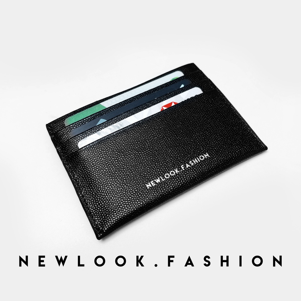 ★ VÍ ĐỰNG THẺ DA THẬT ( CARD HOLDER ) UNISEX NAM NỮ THỜI TRANG SIZE MINI NHỎ GỌN ( 6 ngăn thẻ )