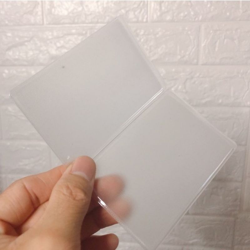 Combo 10c bọc thẻ căn cước công dân,bằng lái xe 1 mặt nhám
