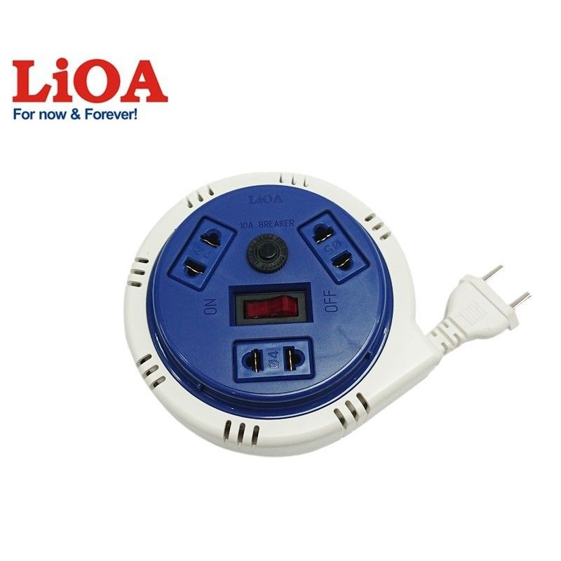 Ổ cắm quay LiOA - Kiểu đĩa bay mini - Dây 3m, 2 lõi - OQMN3-3 - Chính hãng lioa