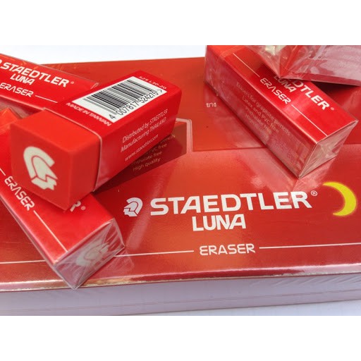 Tẩy chì STAEDTLER LUNA viên đỏ 525 L30 - 20(Logo tiêu chuẩn dọc thân)