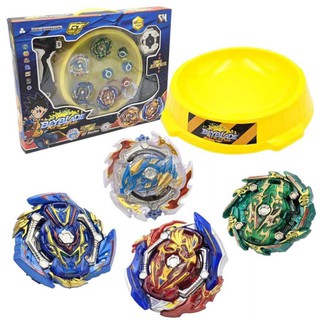 [Khai trương giảm giá] Bộ 4 Con quay BEYBLADE - 2 tay phóng - 1 sàn đấu - Con quay vòng xoay thần tốc