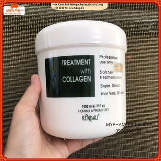 ✅(KENDALI_CHÍNH HÃNG)  KEM HẤP DẦU Ủ TÓC PHỤC HỒI COLLAGEN KENDALI 1000ML