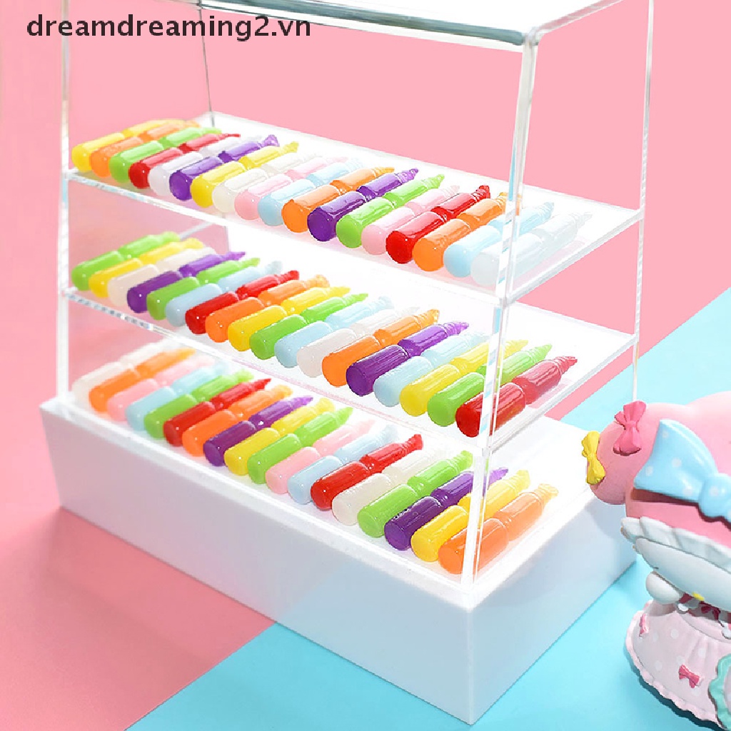 Set 10 Mô Hình Cây Kem mini Trang Trí Nhà Búp Bê