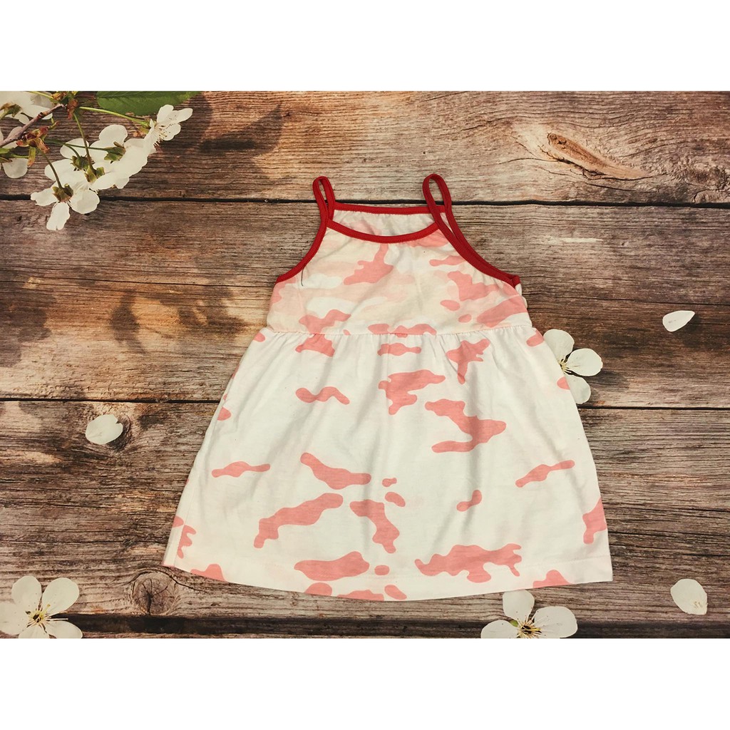 Váy 2 dây thoáng mát mùa hè cho bé từ 1-5 tuổi (8-25kg) Song An Eco Giao mầu ngẫu nhiên