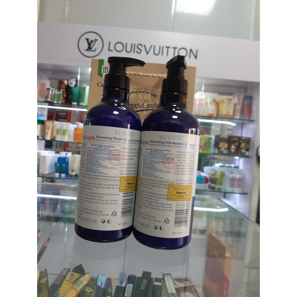 Bộ dầu gội xả Colagen tươi Capelli cao cấp số 1 ITALY VETASTORE