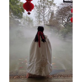 🌺[Order] Áo choàng lông hán phục (sẵn đen)