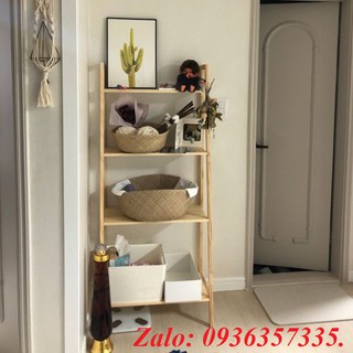 Kệ Sách, Kệ Trang Trí 4 Tầng Chữ A, Kệ Gỗ Thông Newzealand KT: 64X36X150CM