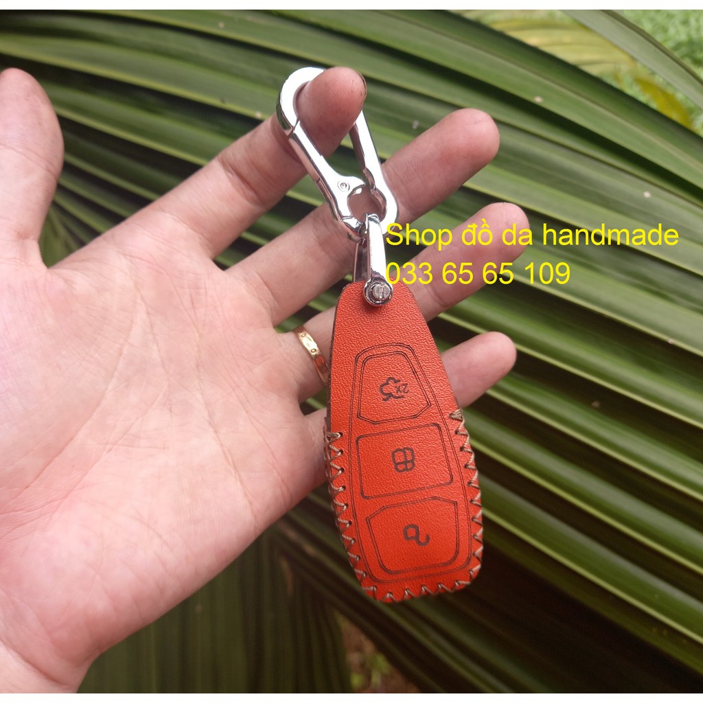 Bao da chìa khoá Ford Ecosport, Fiesta, Focus kèm tặng móc khóa, nhiều mầu sắc, bảo hành 12 tháng