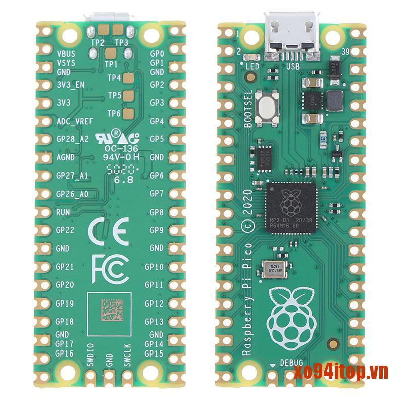 XOTOP New Raspberry pi pico Microcontroller Development Singlechip Board Dual-co