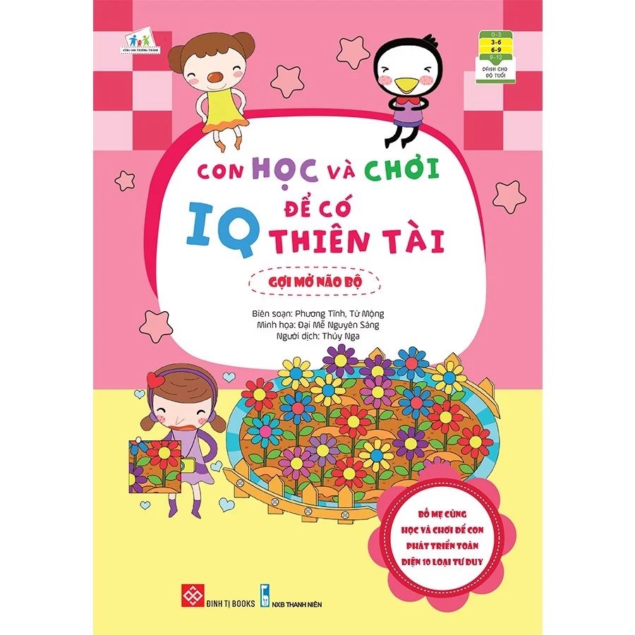 Sách - Con Học Và Chơi Để Có IQ Thiên Tài - Gợi Mở Não Bộ - 8935212358828