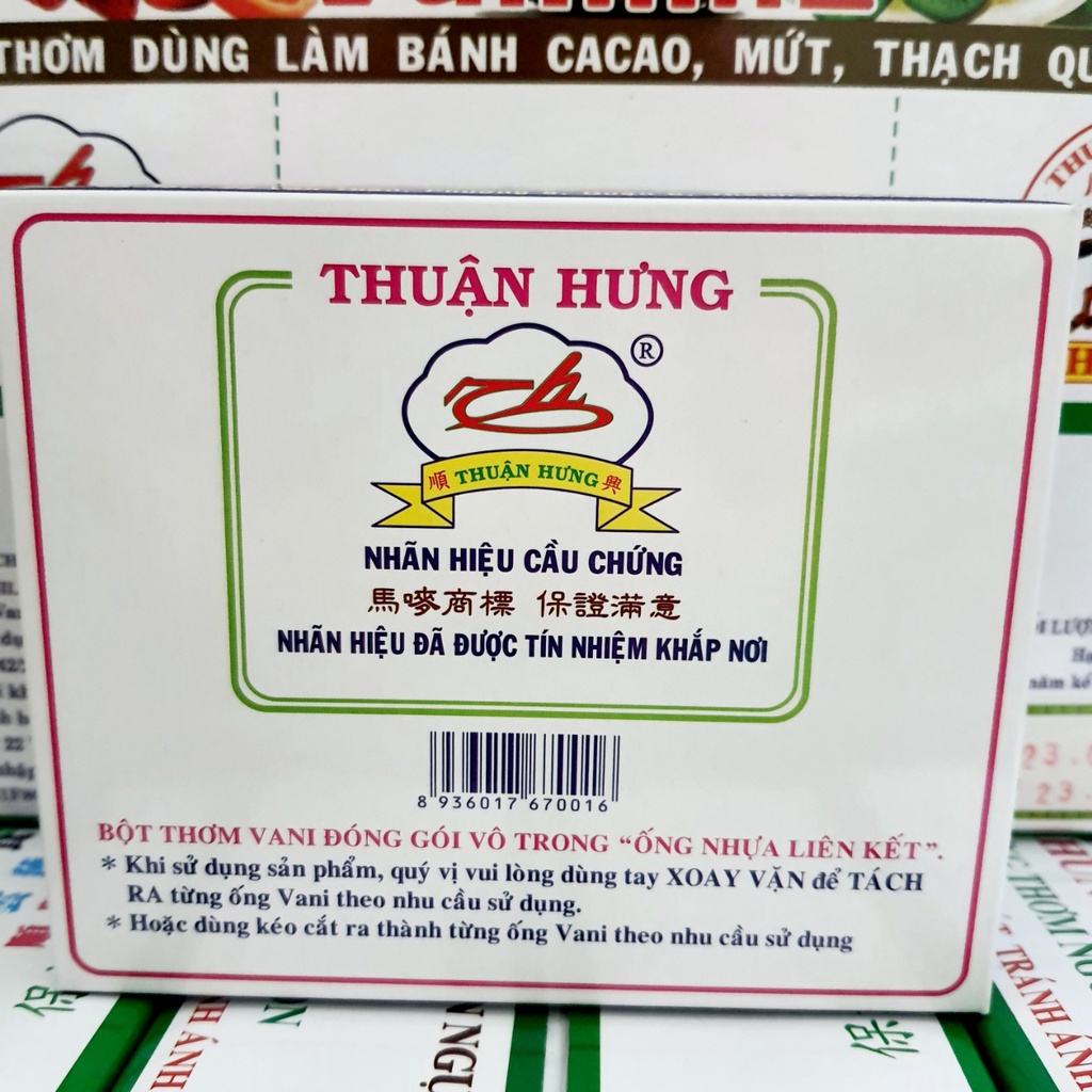 (HT) vani / bột Vani Thuận Hưng(vỉ 10 ống)