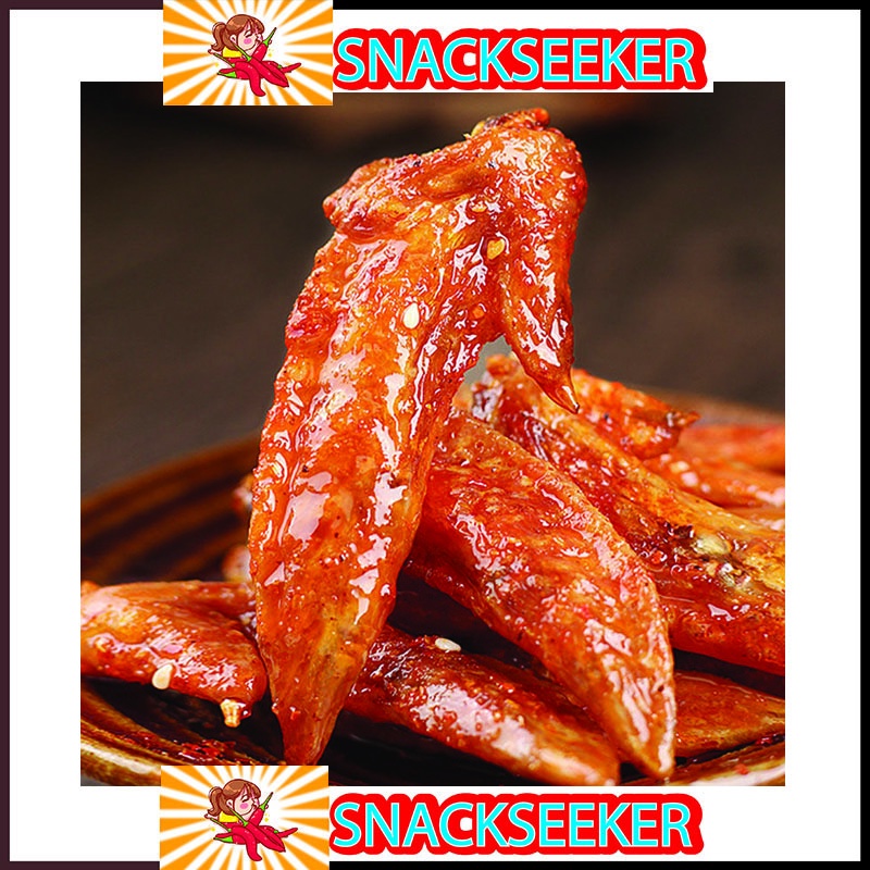 CÁNH GÀ SỐT-ĂN VẶT TRUNG QUỐC-SNACKSEEKER-Cánh gà cay dai siêu ngon