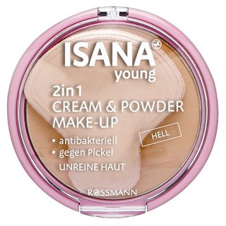 Phấn phủ ISANA cream and powder 2in1 makeup