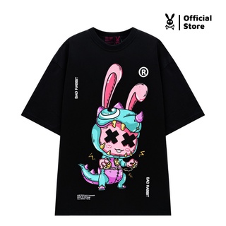 Áo Thun Unisex Bad Rabbit Dino Đen 100% Cotton - Local Brand Chính Hãng